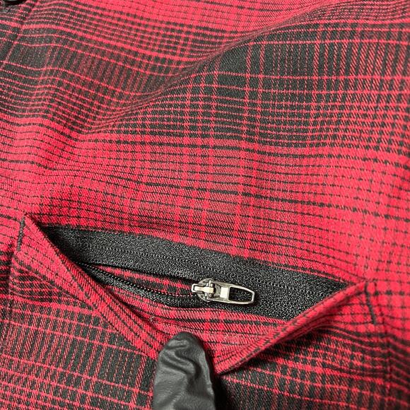 NEW Lululemon Masons Peak Flannel SIZE L XL Red Plaid Button Up Shirt NWOT - Picture 3 of 11